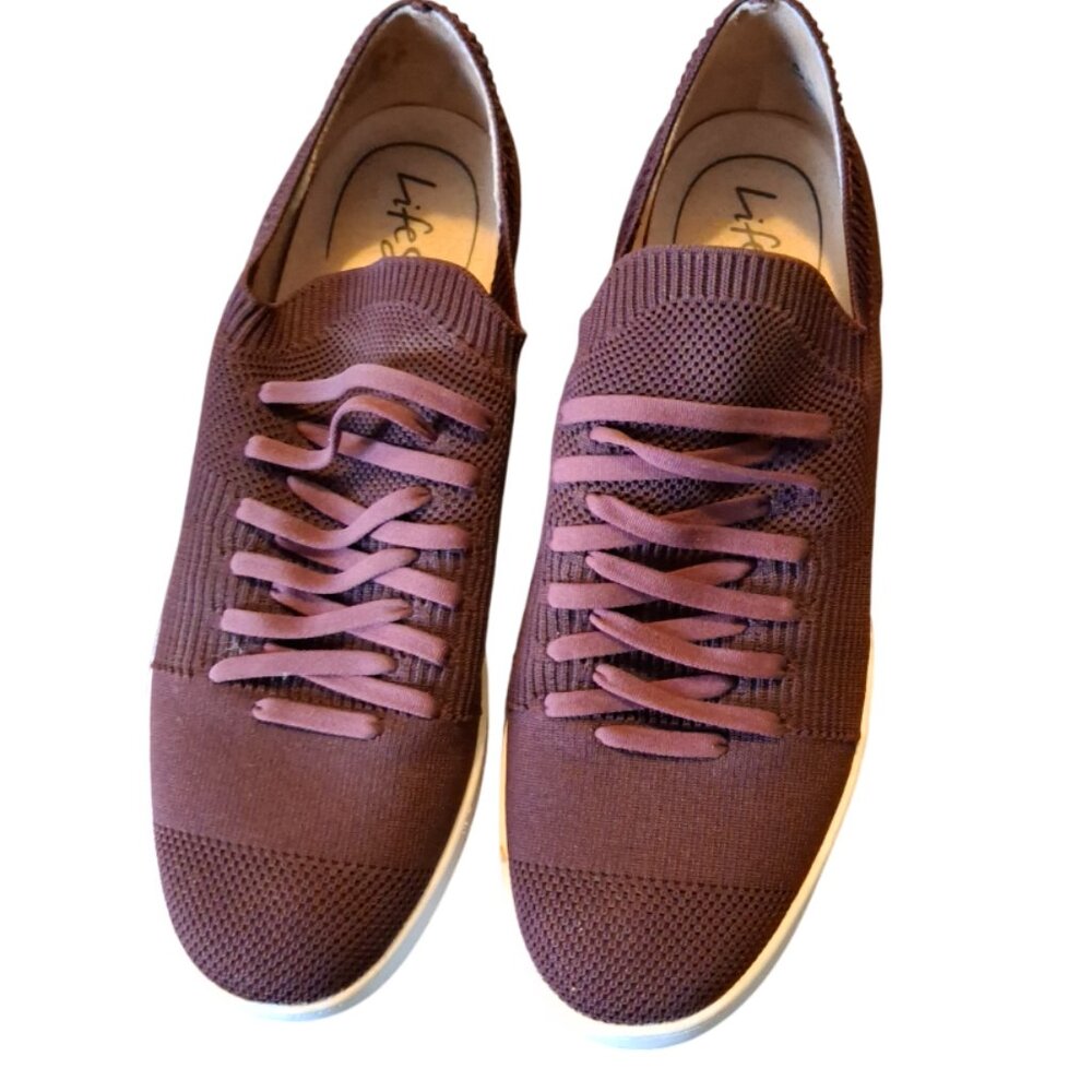 Life Stride Casual Slip-on Tennis Shoe with Laces, Size 10